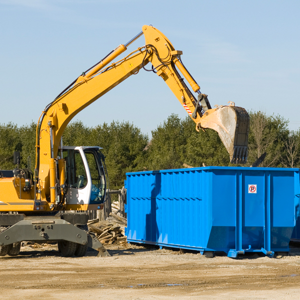 can i rent a residential dumpster for a construction project in Blackstock